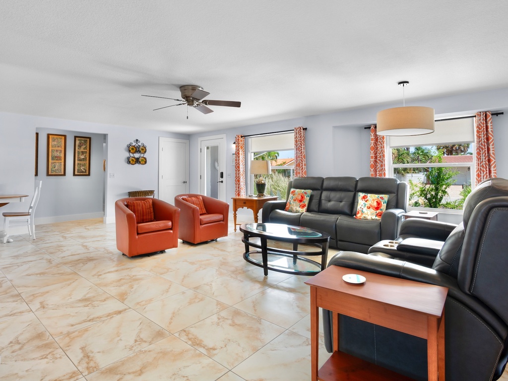 Living area for relaxing