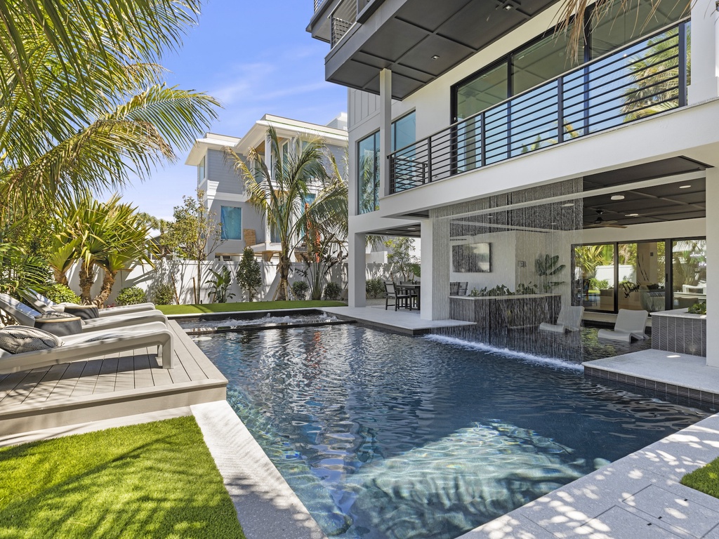 Private Pool and Spa with Outdoor Lounge Area