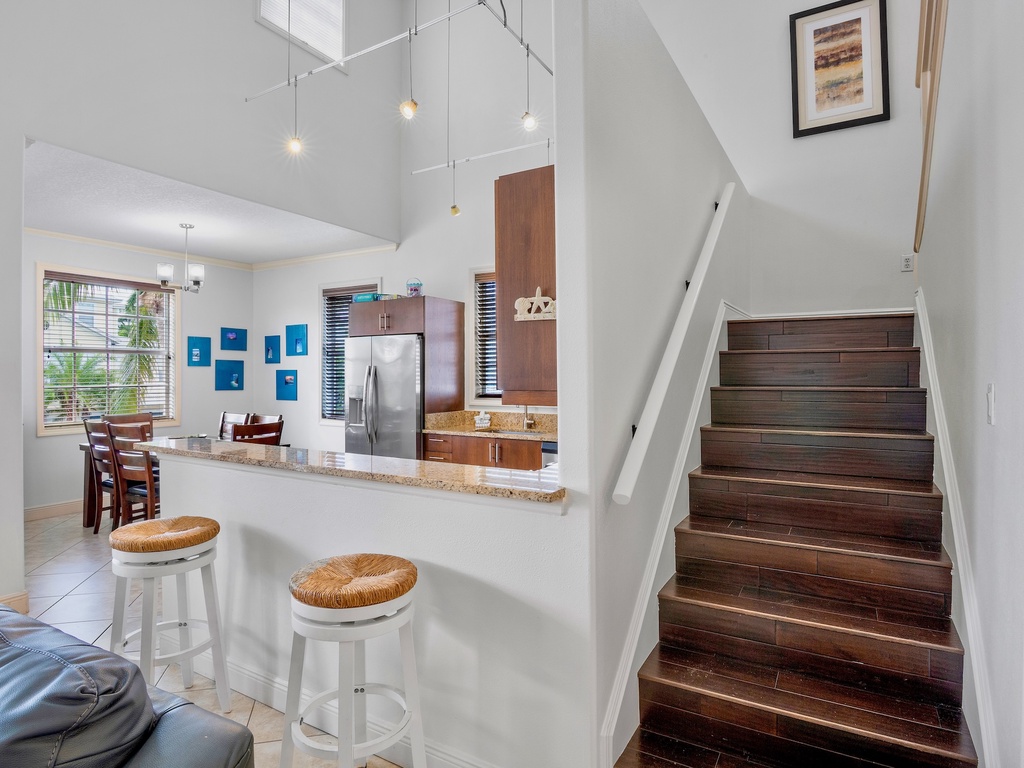 Bright kitchen with cooking essentials