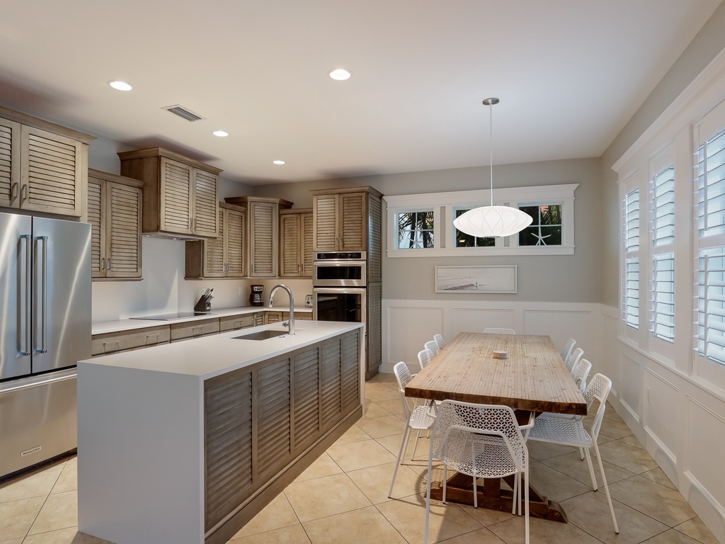 Bright kitchen with cooking essentials