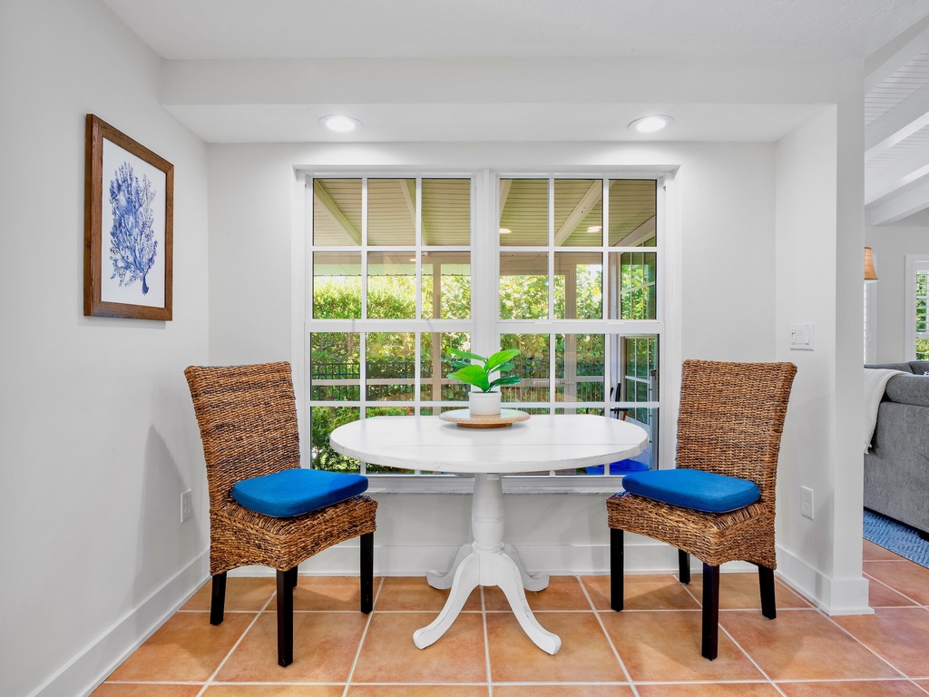 Comfortable dining space