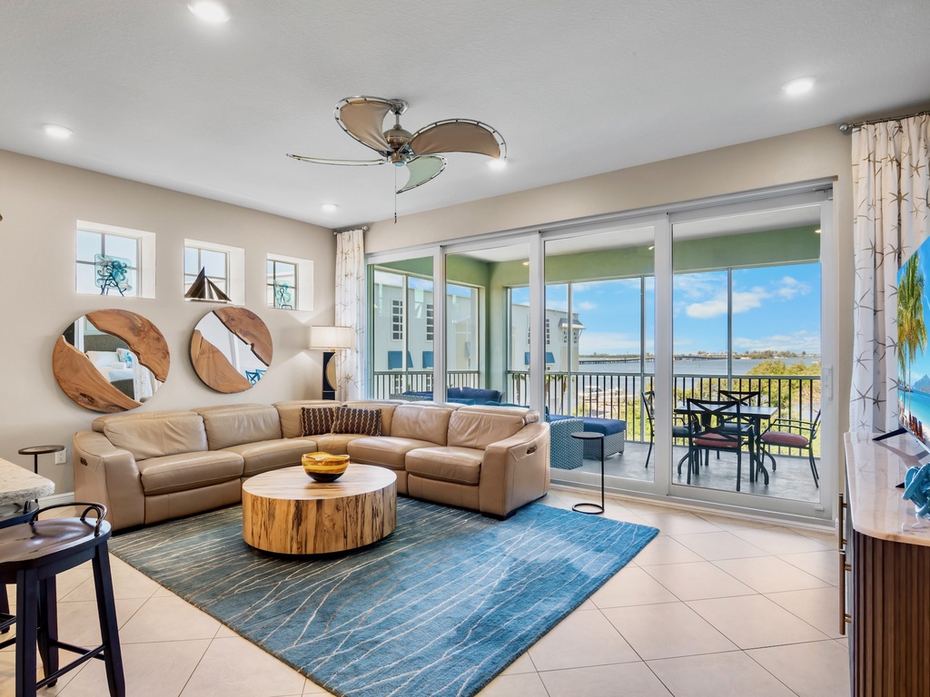 Living Area with Plush Seating and Water Views