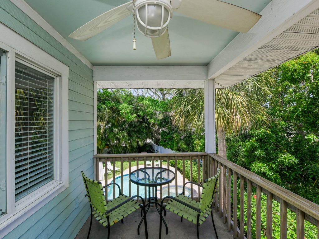 Balcony Seating - Overlooking Pool