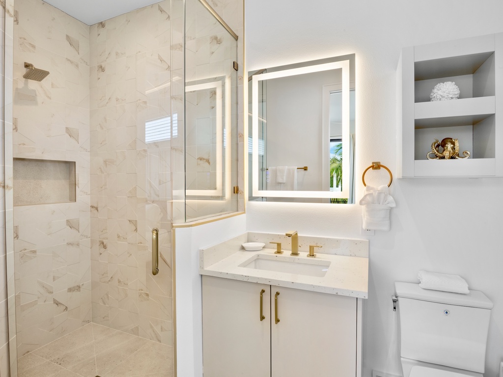 Fourth bathroom with walk-in shower