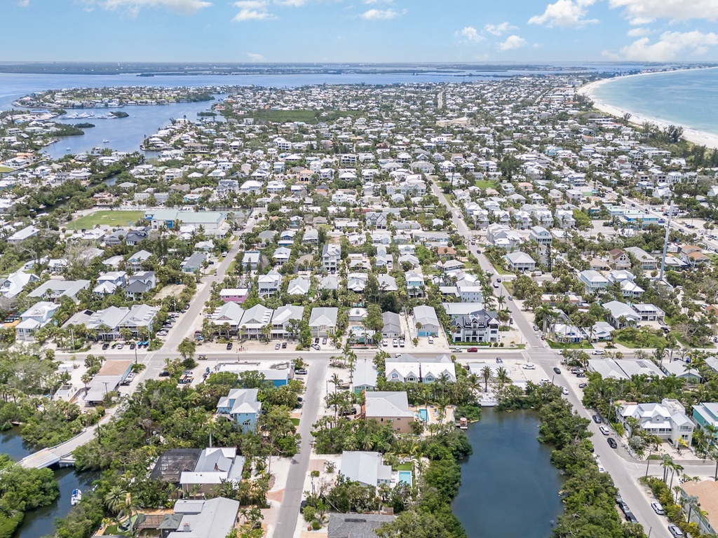 Stunning aerial view of the property