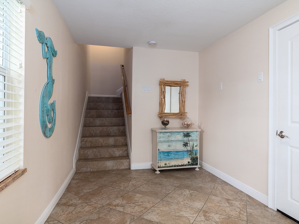 Staircase leading to upper floors