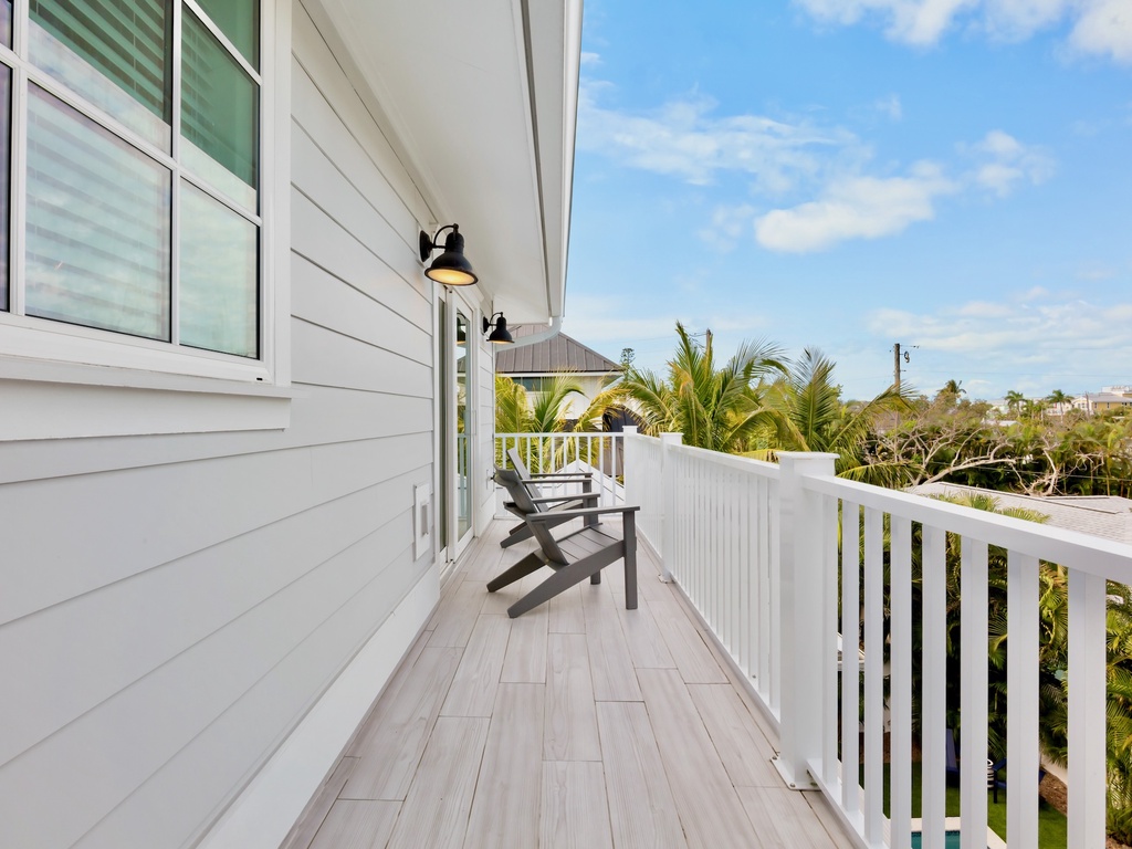 Primary Bedroom Balcony with Seating