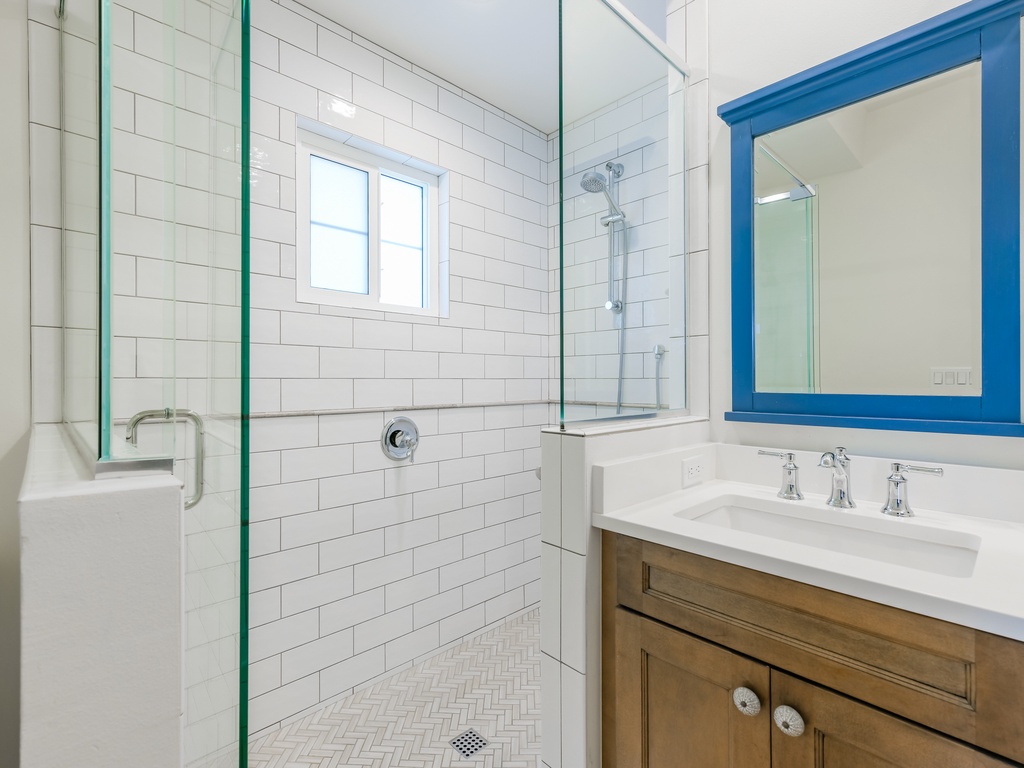 Overhead Rain-Style Shower Setup