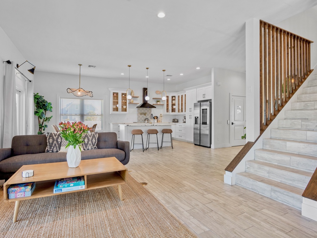 Open living space with comfortable seating