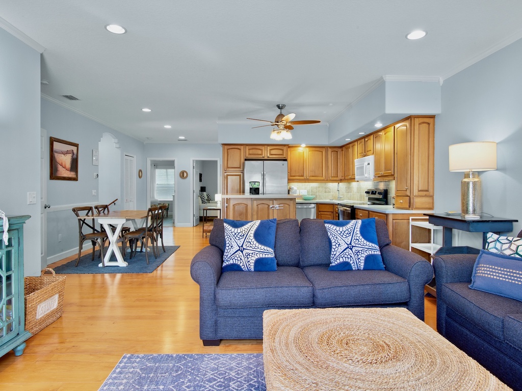 Open living room for family time