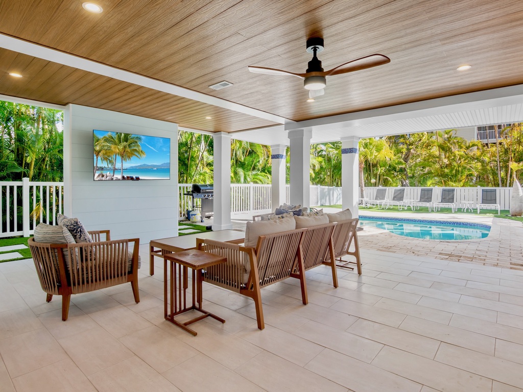 Poolside Living Area