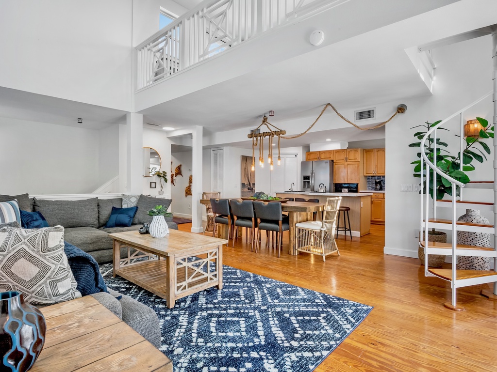 Connected Kitchen, Living and Dining Area