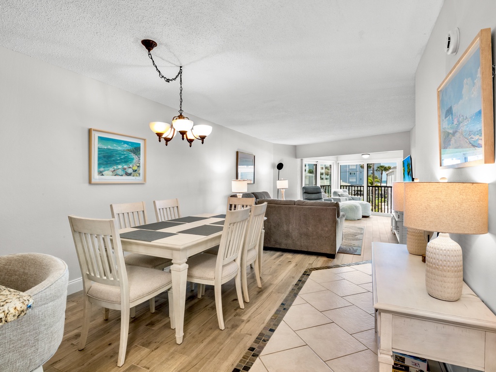 Open Living and Dining Area