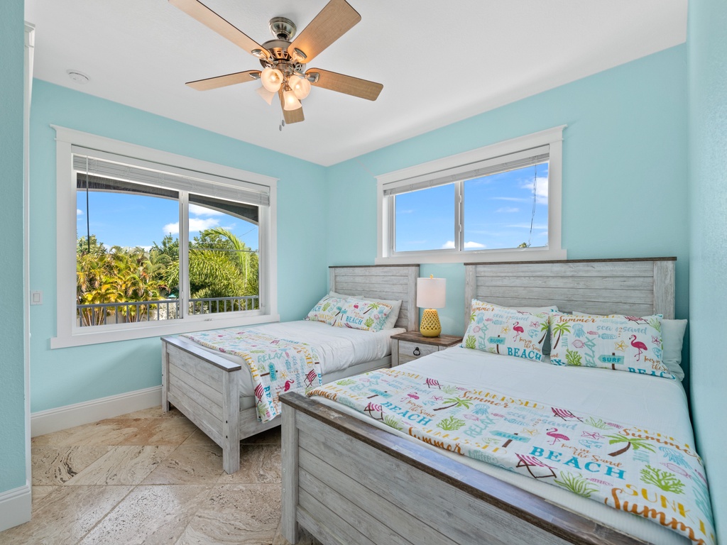 Bedroom Four, 2nd floor - Two Full Beds