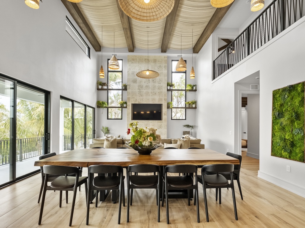 Indoor dining area