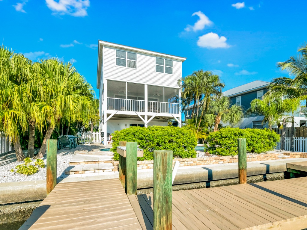 Backyard and Canal Front Dock