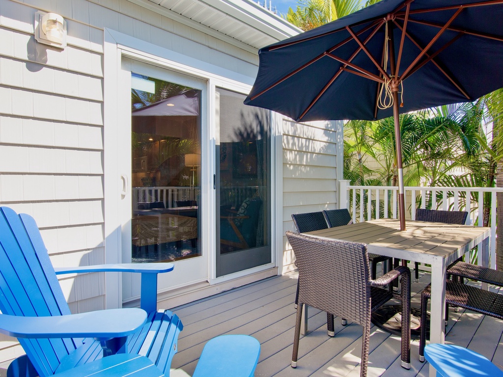 Balcony with comfortable chairs