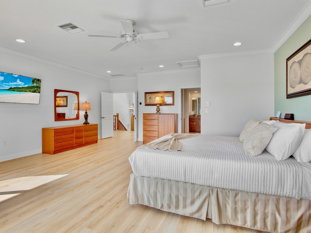 Primary Bedroom, King bed