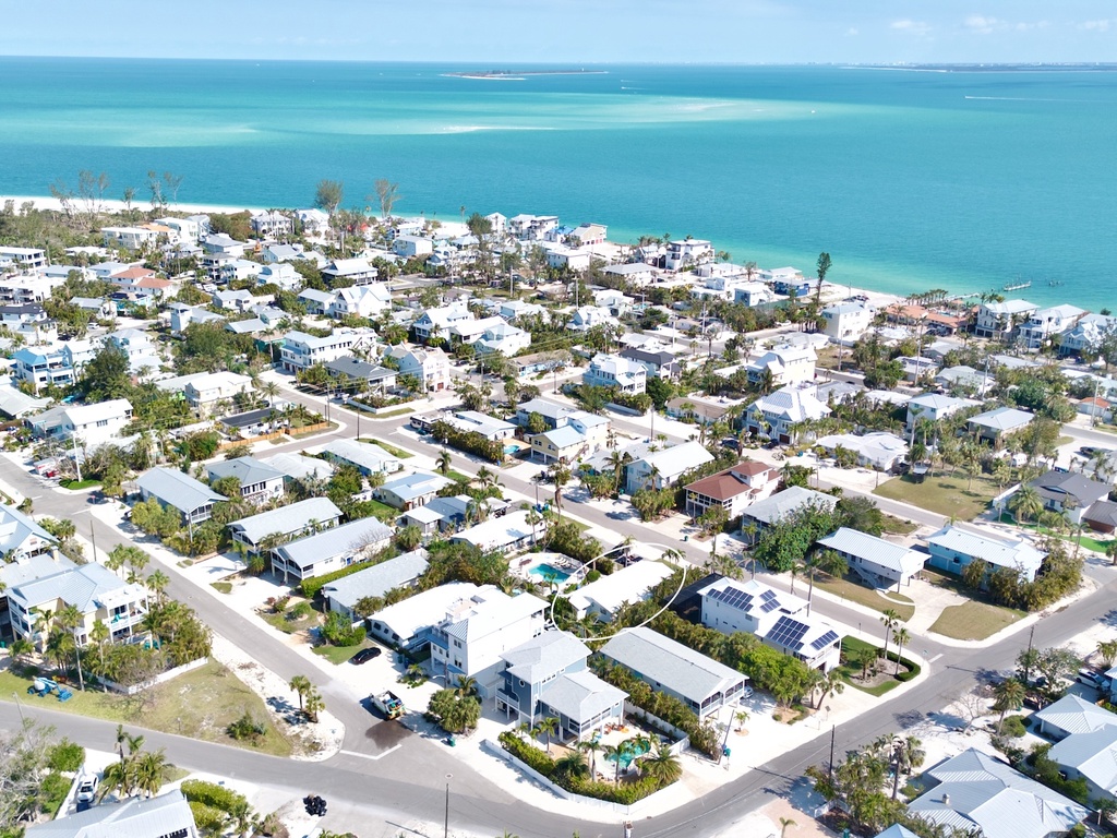 High view of location near the beach