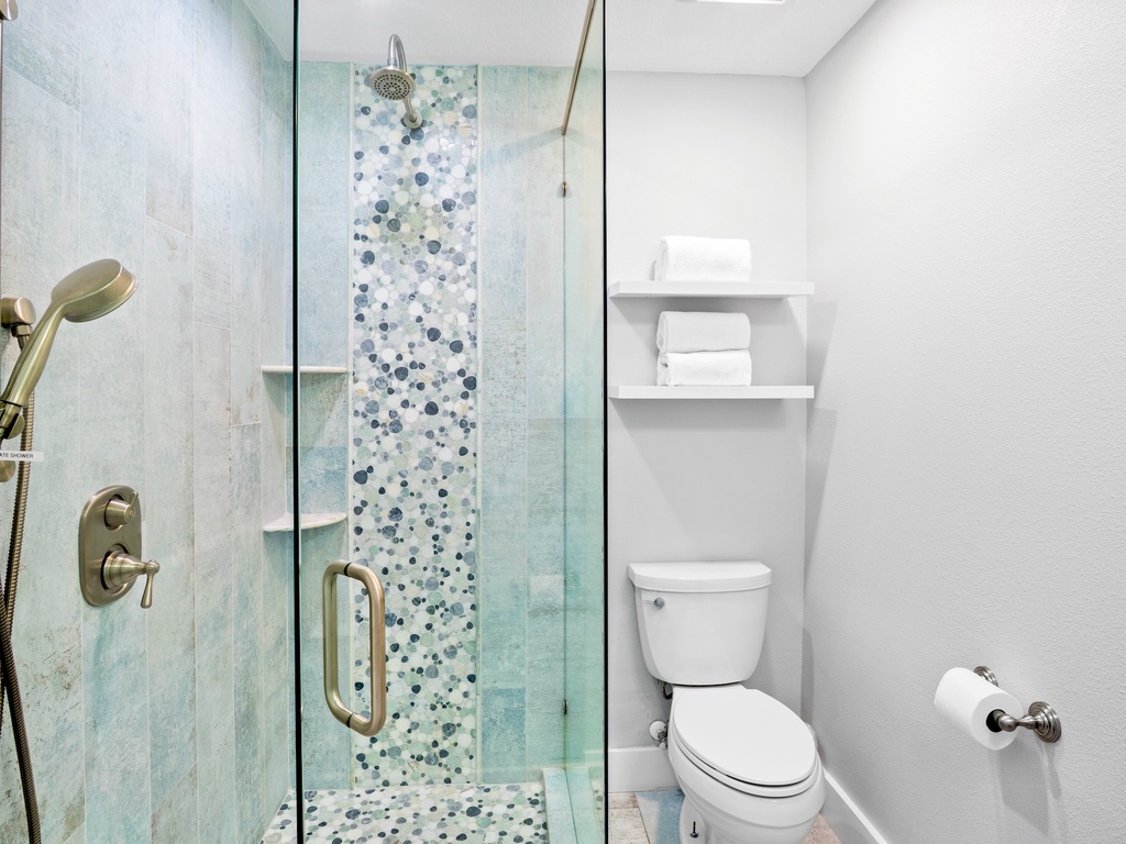 Rain Shower with Glass Doors