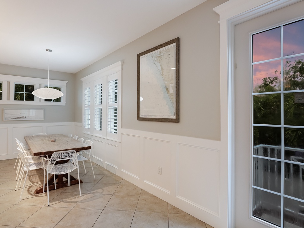 Dining table for ten guests