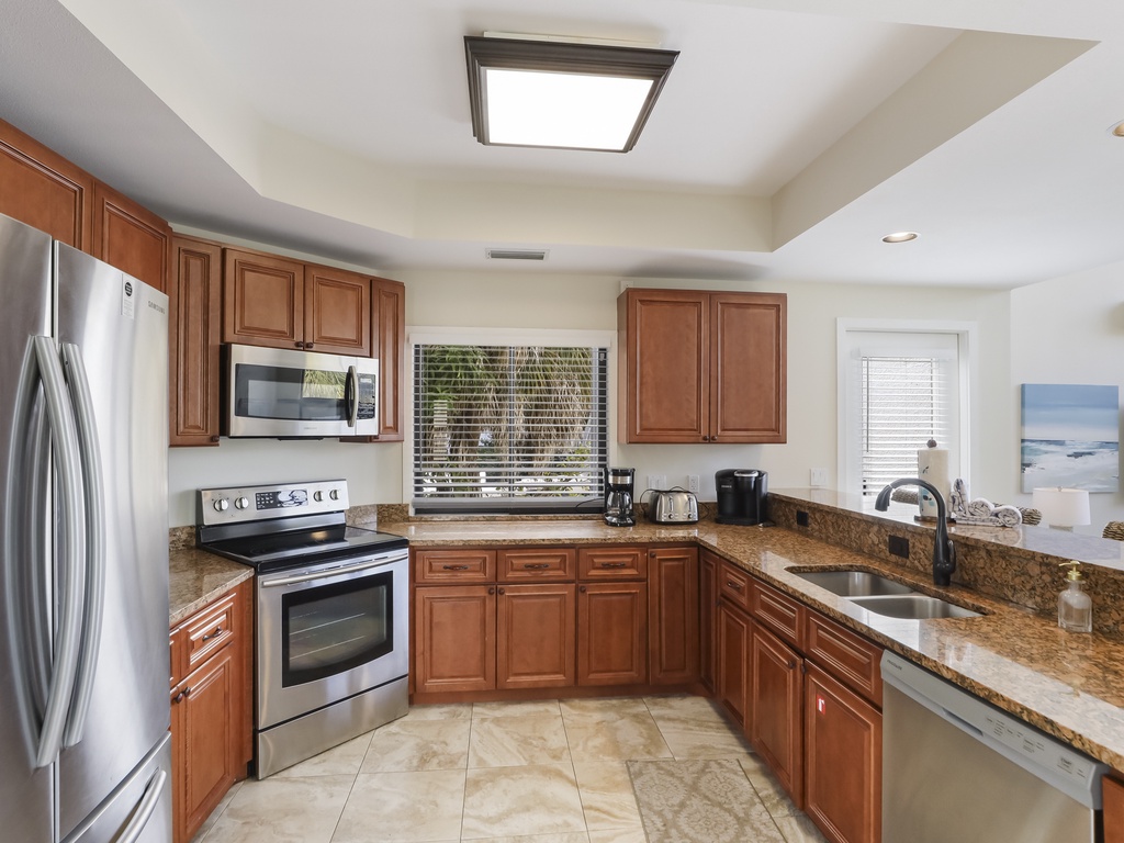Spacious kitchen ready for family meals