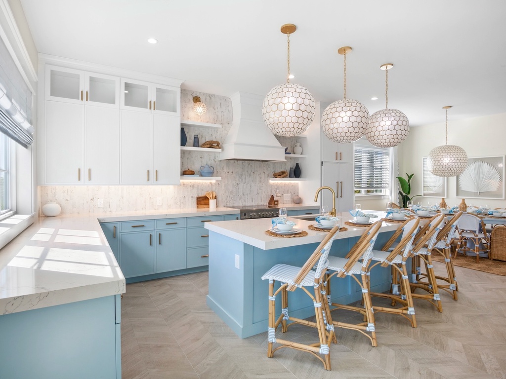 Bright kitchen with cooking essentials