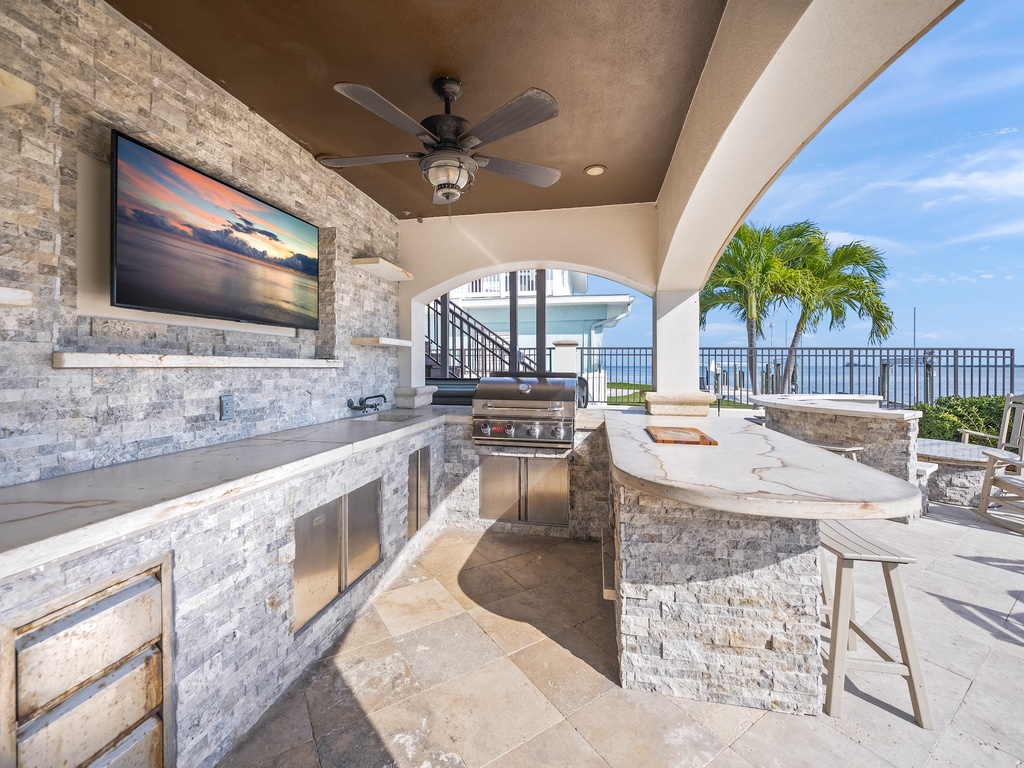 Private outdoor kitchen