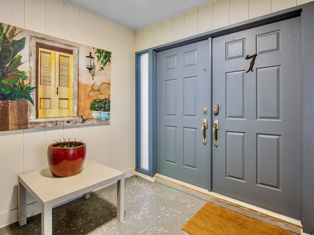 Welcoming entrance