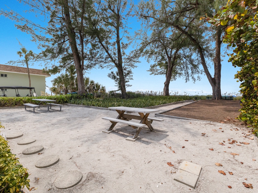 Outdoor dining area