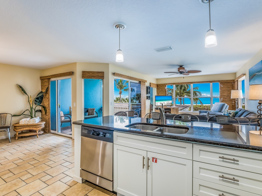 Kitchen with Gulf Views