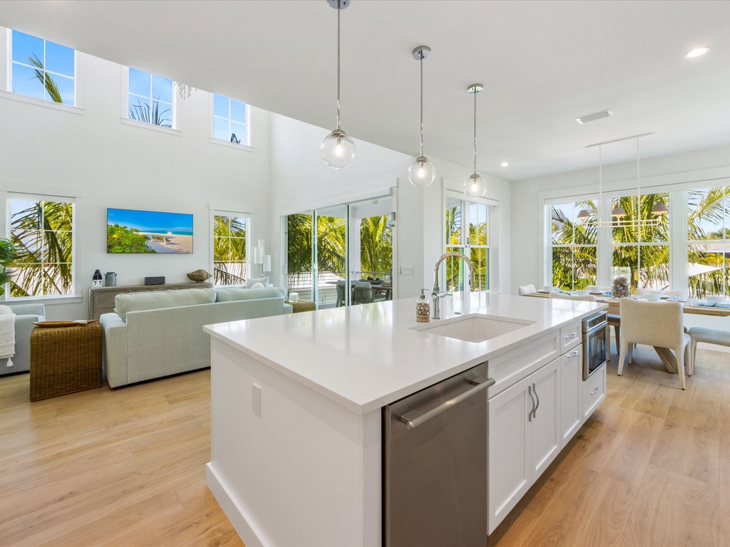 Spacious kitchen for family meals