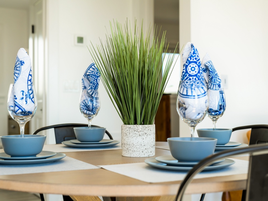 Dining table for shared meals