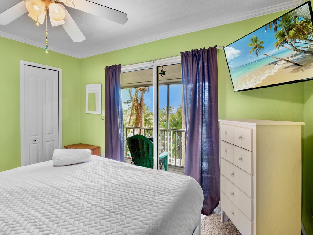 Second Bedroom, Queen bed with TV