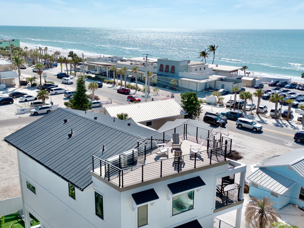 Large deck for outdoor living