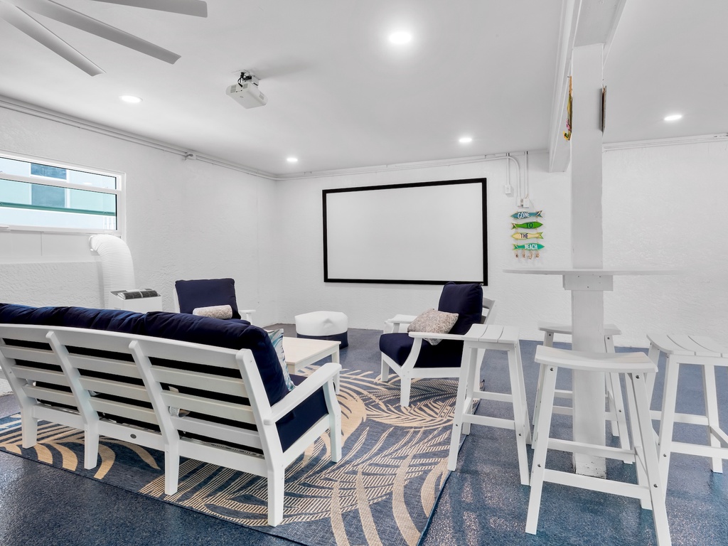 Game Room with Lounge Area and TV