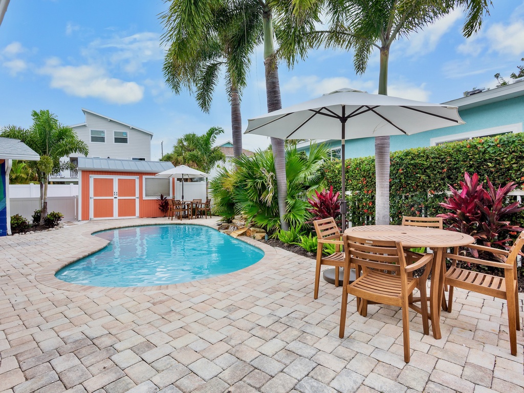Shared Pool with Outdoor Dining Area