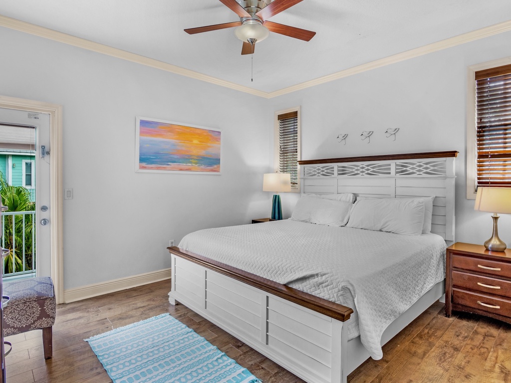 Second Bedroom, 2nd floor: King bed