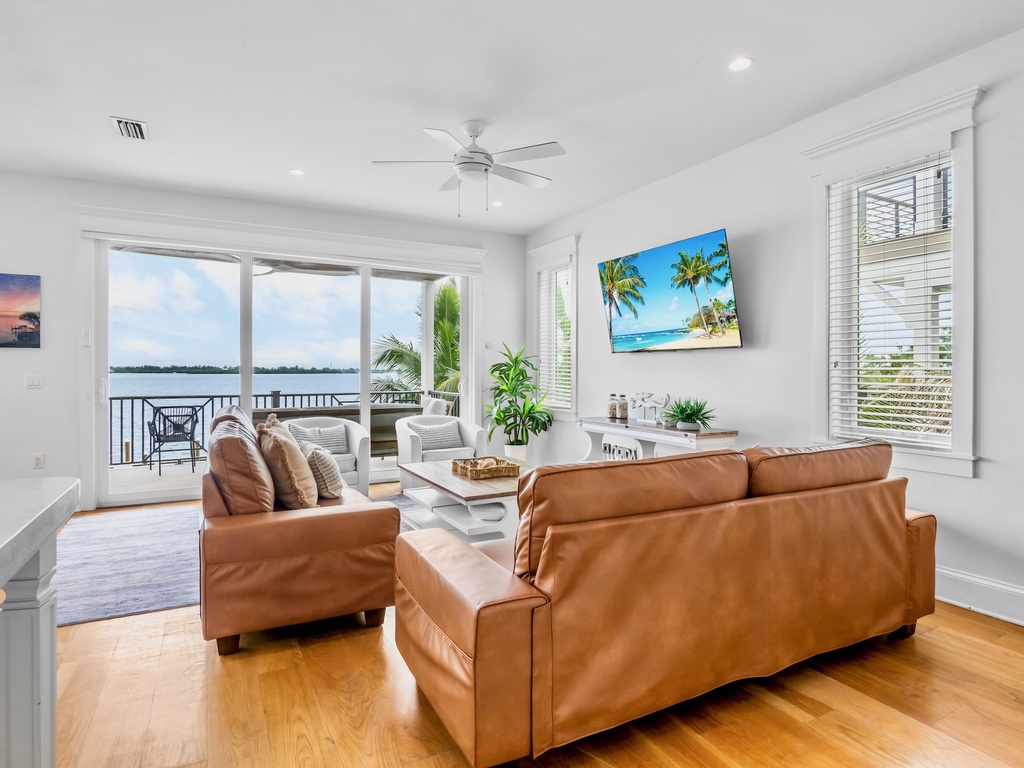 Living Room with Plush Seating and TV