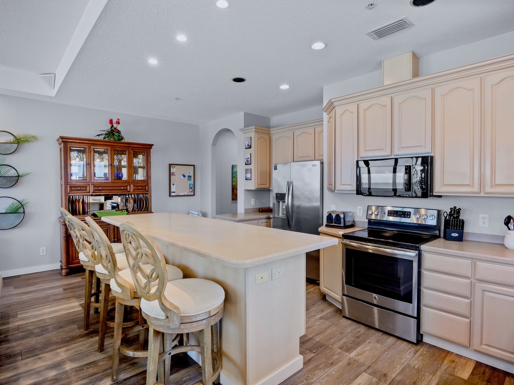 Large kitchen island with seating