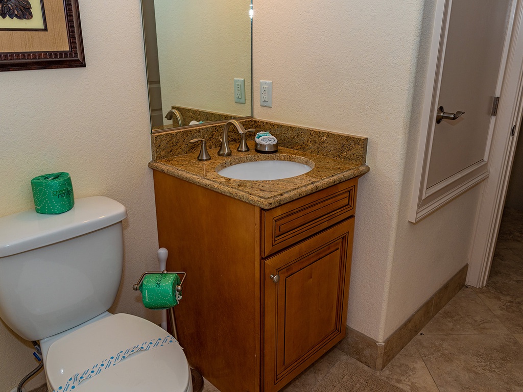 Guest half bath on main floor