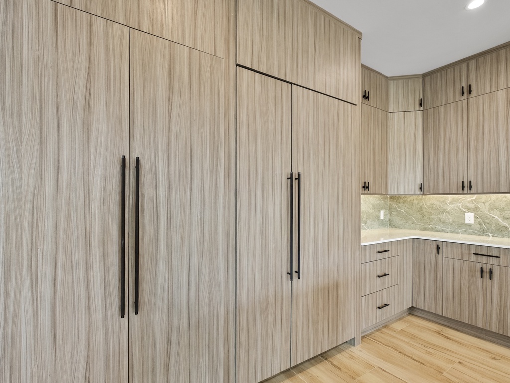 Kitchen with storage