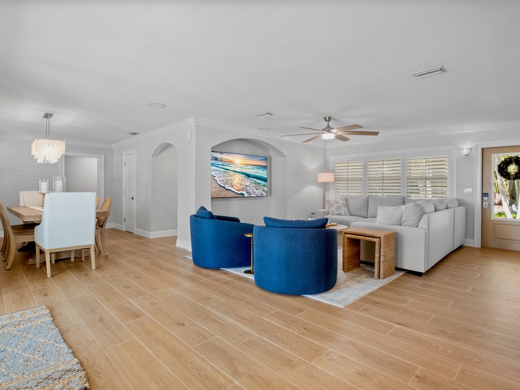 Open-plan living area