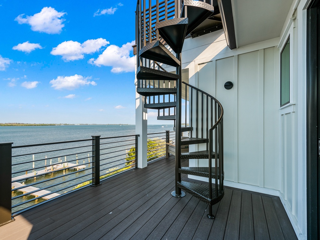 Stairs to Rooftop Deck