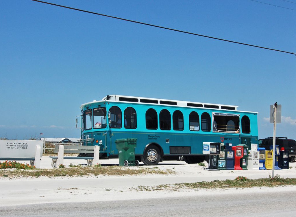 Near Free Island Trolley Stop