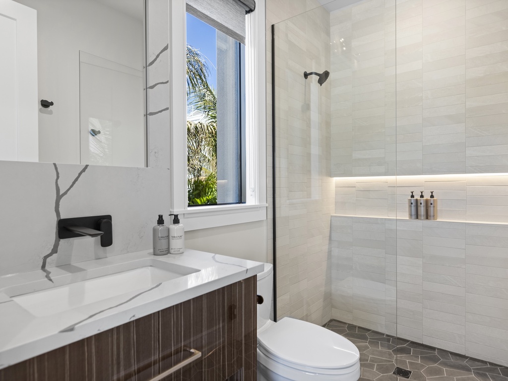 Second bathroom with shower