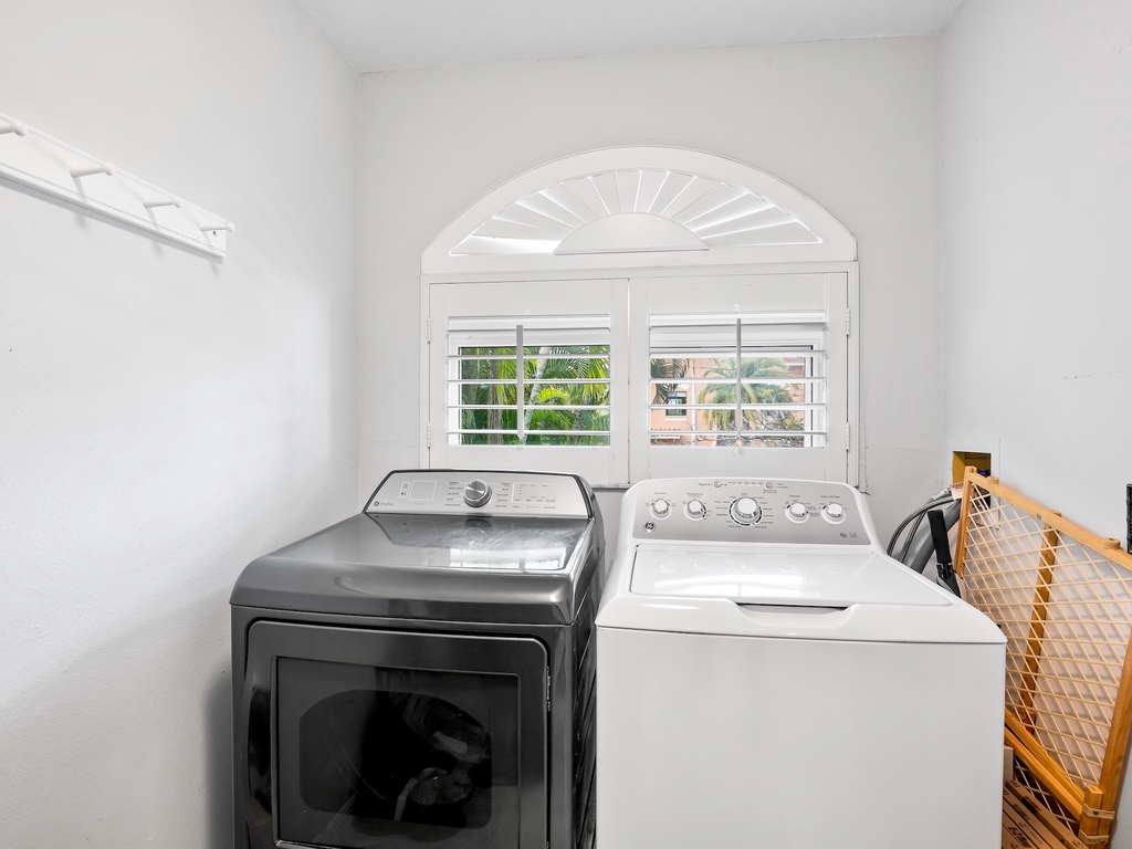 Laundry area with washer and dryer