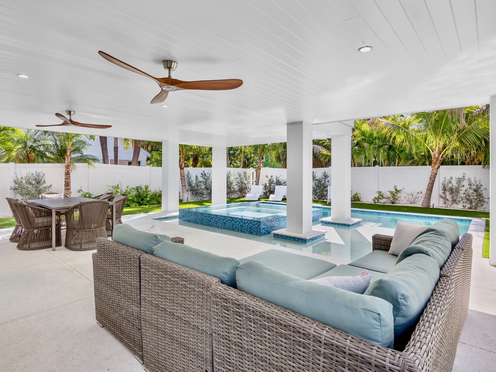 Poolside Living Area