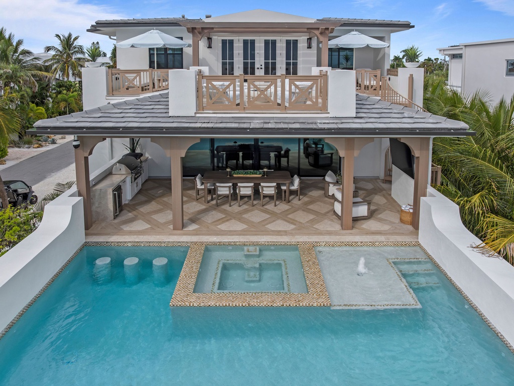 Elevated Pool and Covered Patio