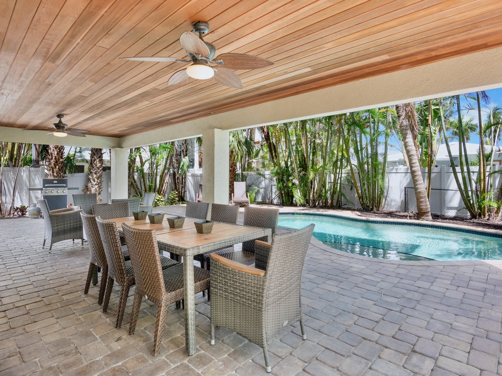 Poolside Dining Area